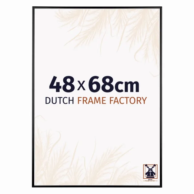 Dutch Frame Factory Fotolijst 48x68 cm - Aluminium - Zwart Mat - Kampen