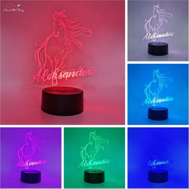 Nice Little Things [Nice Little Things] - Gepersonaliseerde RGB LEDlamp Paard