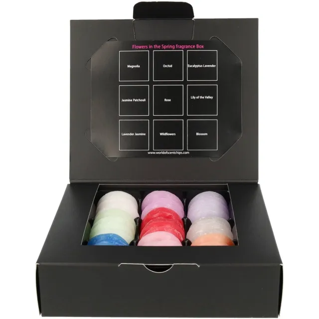 Scentchips Happy Spring Cadeauset – Waxmelts – Geurwax – Geschenkdoos – Huisparfum – Geurbrander – Verzameldoos 36 Geurchips – Spring Giftbox multi