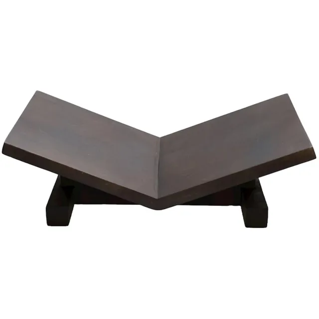 Vase The World Boekensteun Wiggins | Walnut - Hout | L37 x B13 x H23 cm bruin