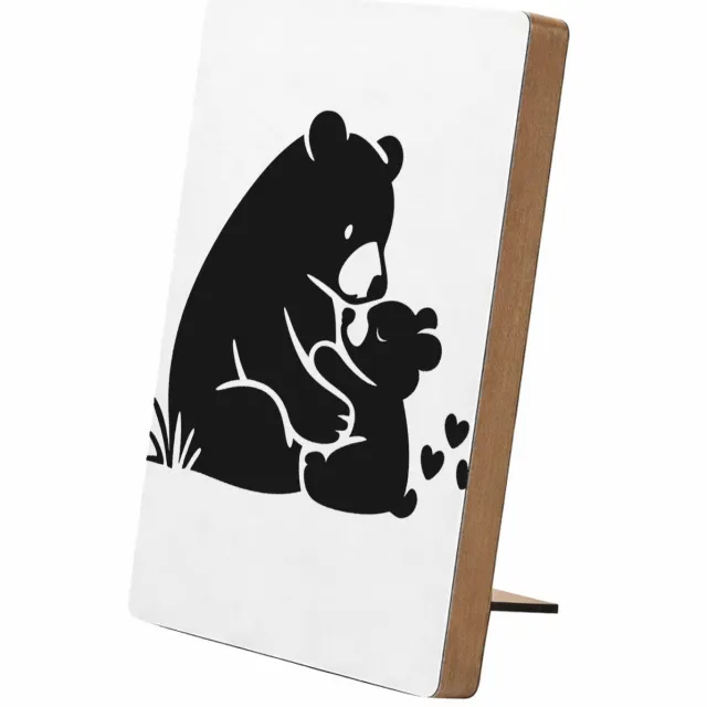 Mr Cadeautjes Glasframe/MDF 12,7 x 17,8 - design Liefdevolle complimenten in een compacte typografische poste | cadeau Wit