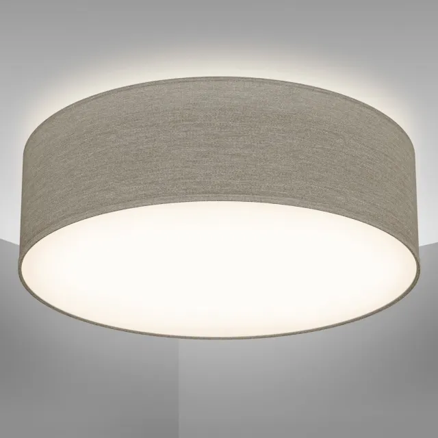 Briloner B.K.Licht - Plafondlamp - Ø30cm - taupe - excl. E27 lichtbron Beige