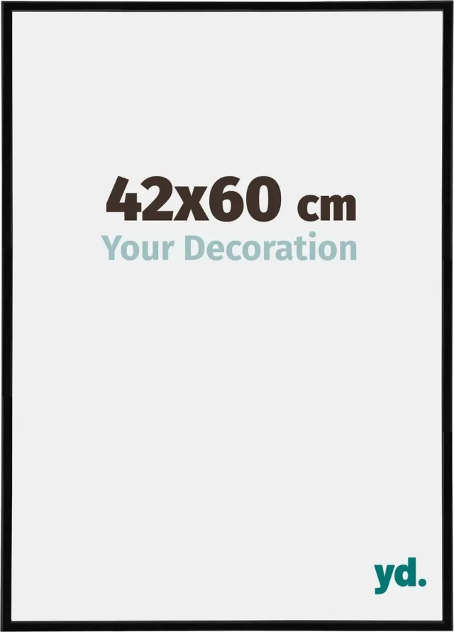 yd. Your Decoration - Fotolijst 42x60 cm - Kunststof - Zwart Hoogglans - Annecy