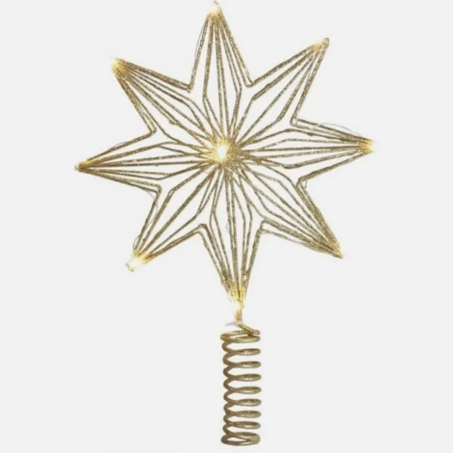 Sirius Chloe LED Kerstster Kerstboompiek – Goud – Kerstdecoratie – Sfeervolle Kerstverlichting