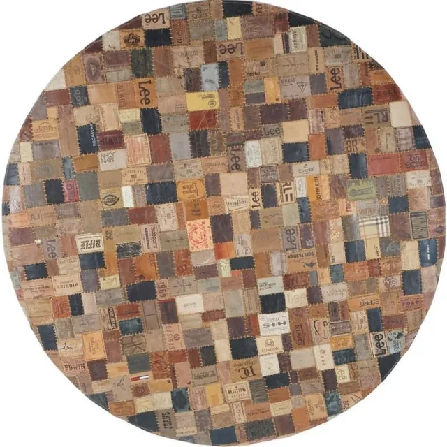 Veer Carpets Karpet Royal Labels Rond ø120 cm Bruin