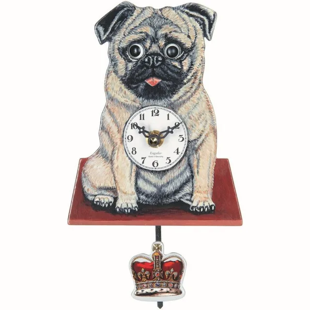 Engstler 206 QP - Wandklok met slinger - Quartz meerkleurig