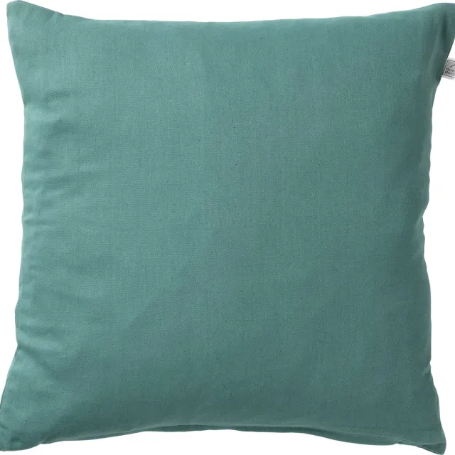 Dutch Decor JAMES - Sierkussen 45x45 cm - duurzaam katoen - effen kleur - Sagebrush Green - groen - Inclusief binnenkussen - Luxe kussens voor woonkamer & bank Sage groen