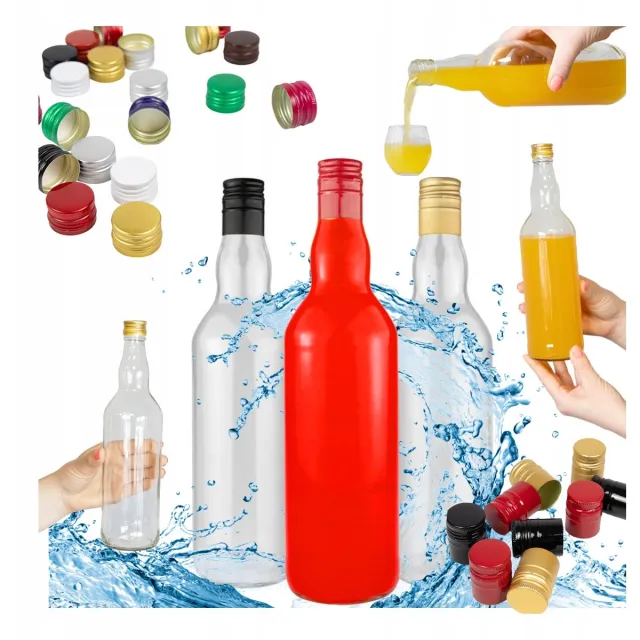 Bimberek Monopol Serie - Decoratieve Fles - 700ml - Hoogwaardige Smaak; Bier; Whisky Transparant