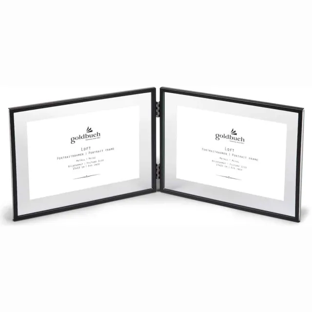 Goldbuch Dubbele Fotolijst Loft – 2* 15x10 cm – Zwart
