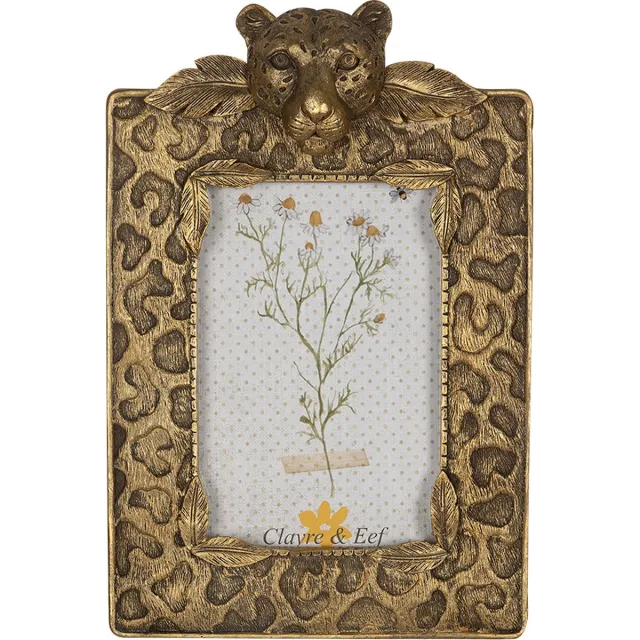 Clayre & Eef Fotolijst 10x15 cm Goudkleurig Polyresin