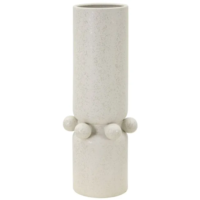 Mauro Ferretti Vaas Bubbles Ø 15,5×41 cm Crème