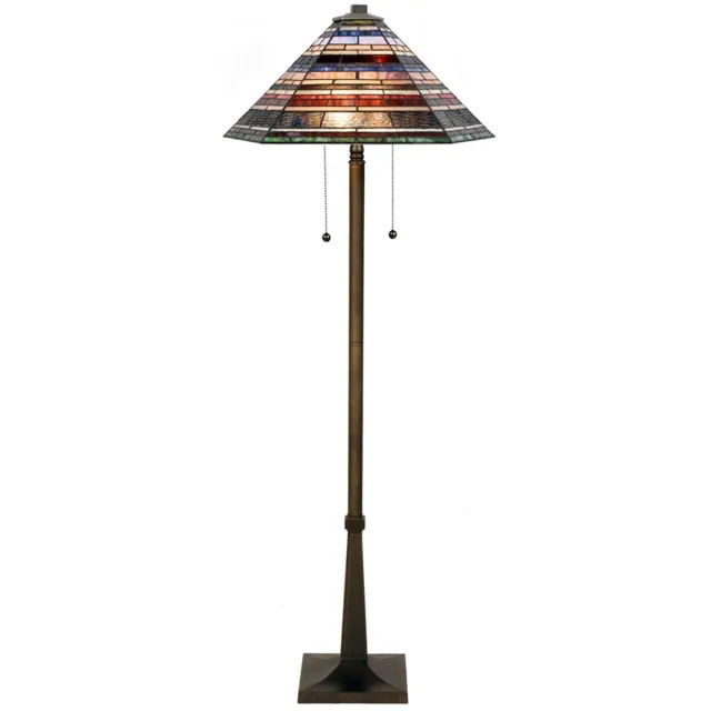 Coloured by Art Tiffany Vloerlamp Industrial large - Art Deco Trade Multicolour