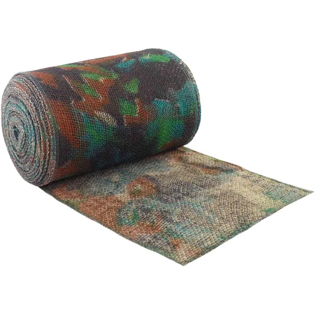 vidaXL Tuin - Jute - Net - 25 - cm - x - 10 - m - 180 - gsm - 100% - Tossa - Jute - Camouflage