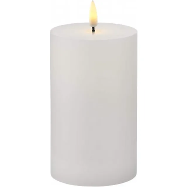 Sirius Sille LED Kaars Stompkaars - Ø 7,5cm x H 10cm - wit