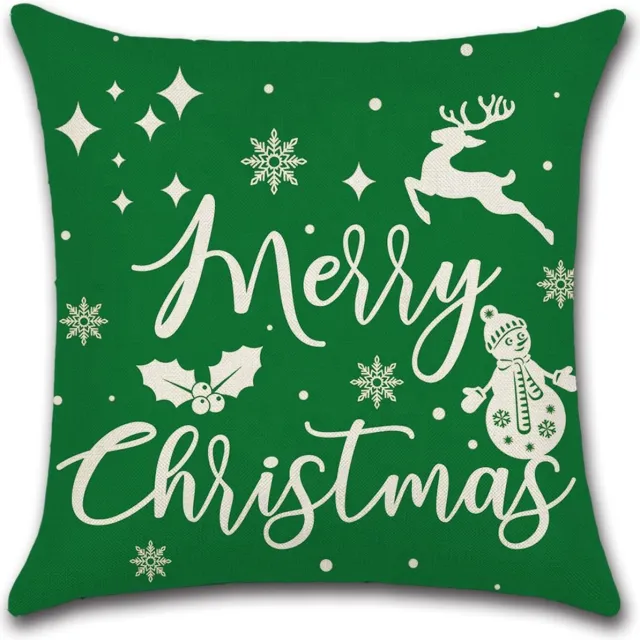 By Javy Kussenhoes Kerst - Merry Christmas Groen