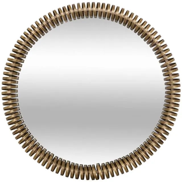 Atmosphera Créateur d'intérieur® Ronde spiegel Barrel, diameter 90 cm, metallic goudkleurig Doré