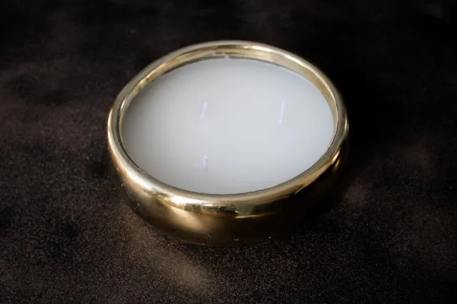 Lauco bloemisterijgroothandel Wax kaars - Small - Goud