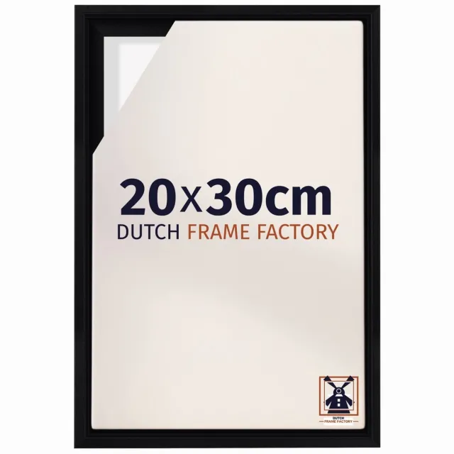 Dutch Frame Factory Baklijst 20x30 cm - Zwart Mat - Geschikt voor Canvasdoek - MDF Baklijst Lausanne