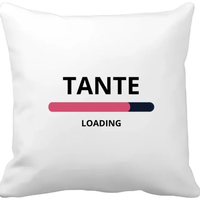 Akyol tante loading Kussen hoes - Tante - ochtendkoffie laden - verjaardagscadeau - verjaardag - cadeau - cadeautje voor tante - tante artikelen - kado - geschenk - gift - 40 bij 40 cm Multicolor