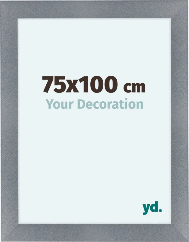 yd. Your Decoration - Fotolijst 75x100 cm - MDF - Aluminium Geborsteld - Como