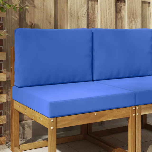 vidaXL Buiten bankkussen Polyester Koninklijk Blauw 60 x 60 cm