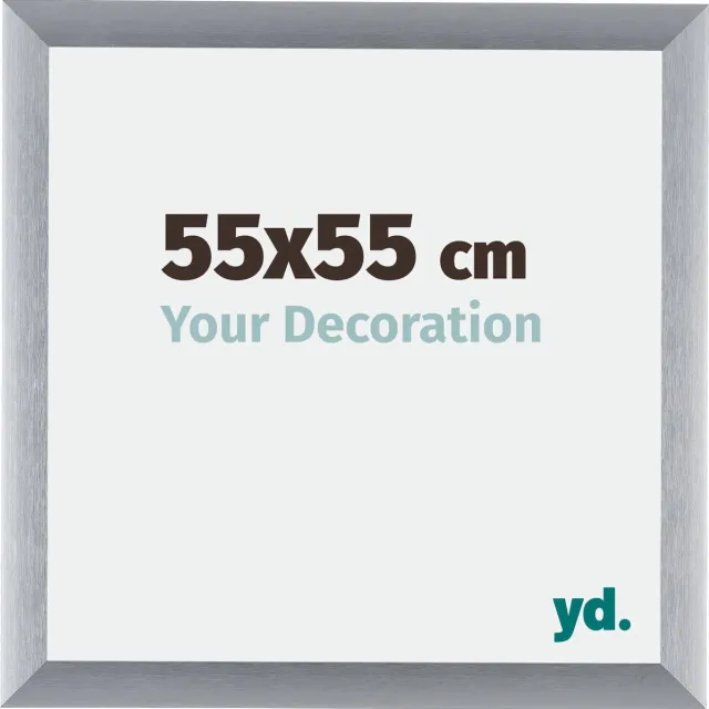 yd. Your Decoration - Fotolijst 55x55 cm - Aluminium - Zilver Geborsteld - Tucson