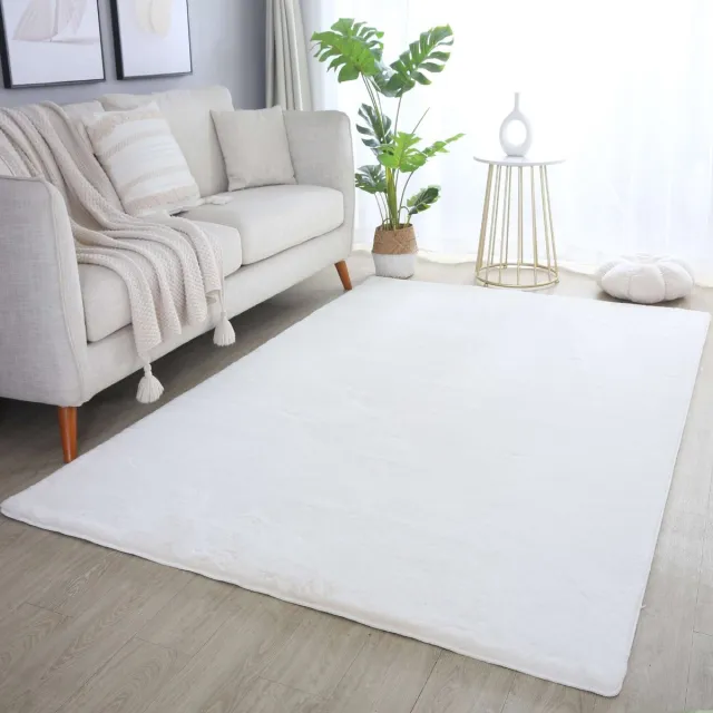 flycarpets Teresa Hoogpolig Fluffy Vloerkleed - Creme - 140x200 cm Cream