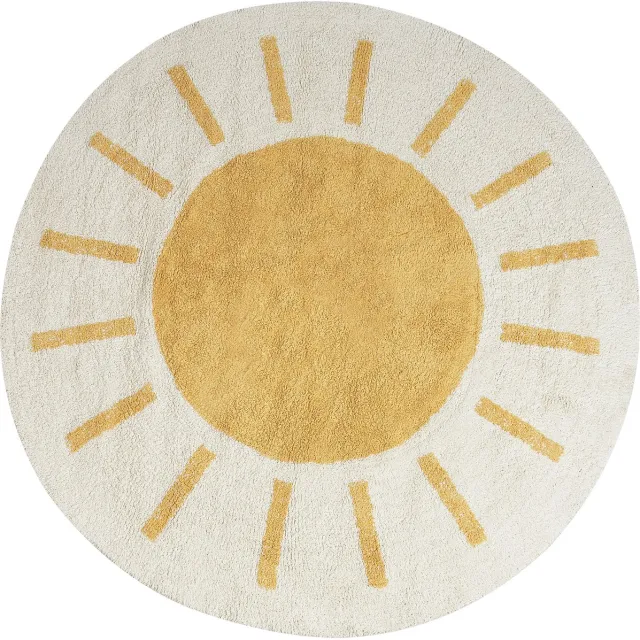Beliani BAIKER - Laagpolig vloerkleed - Lichtbeige - Katoen