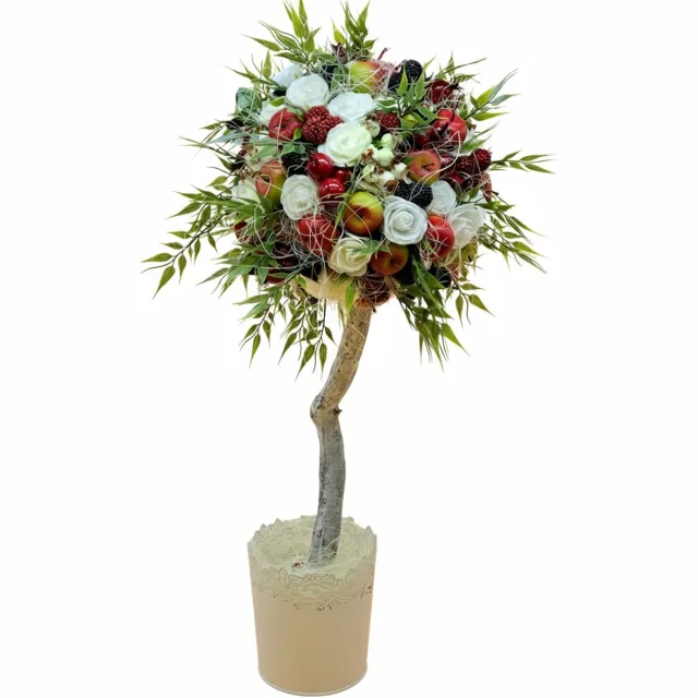 Lana's flowers & gifts Nepbloemen-Kunstbloemen boeket-Kunstboeket-Kunstbloemen boeket voor binnen rood