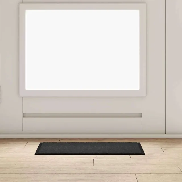 vidaXL Deurmat Antraciet 60 x 40 x 1.2 cm Teddy Stof Anthraciet