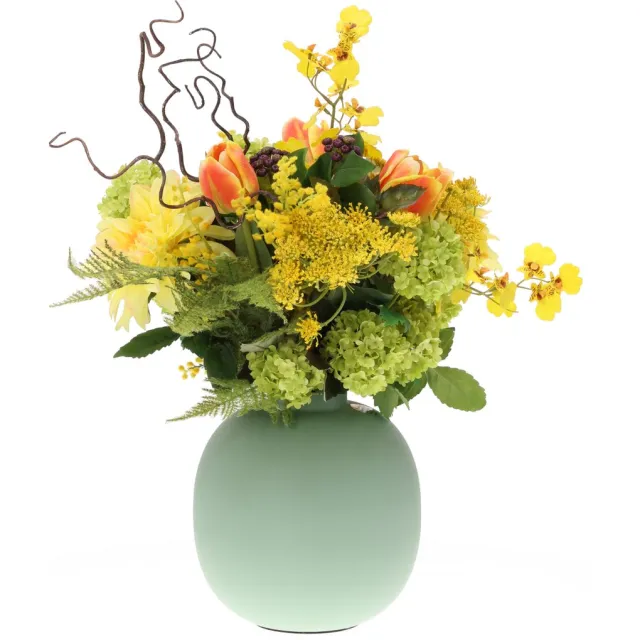 maxifleur Kunstplanten Kunstboeket Chantal Lucca 55 cm Geel