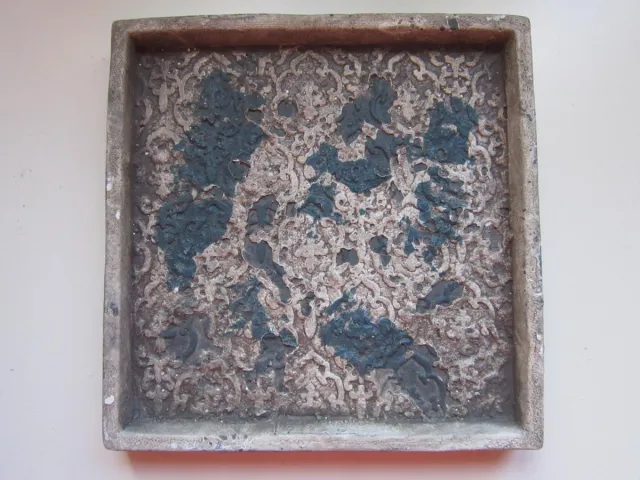 PTMD COLLECTION Kaarsenplateau PTMD cement grijs/donkergroen