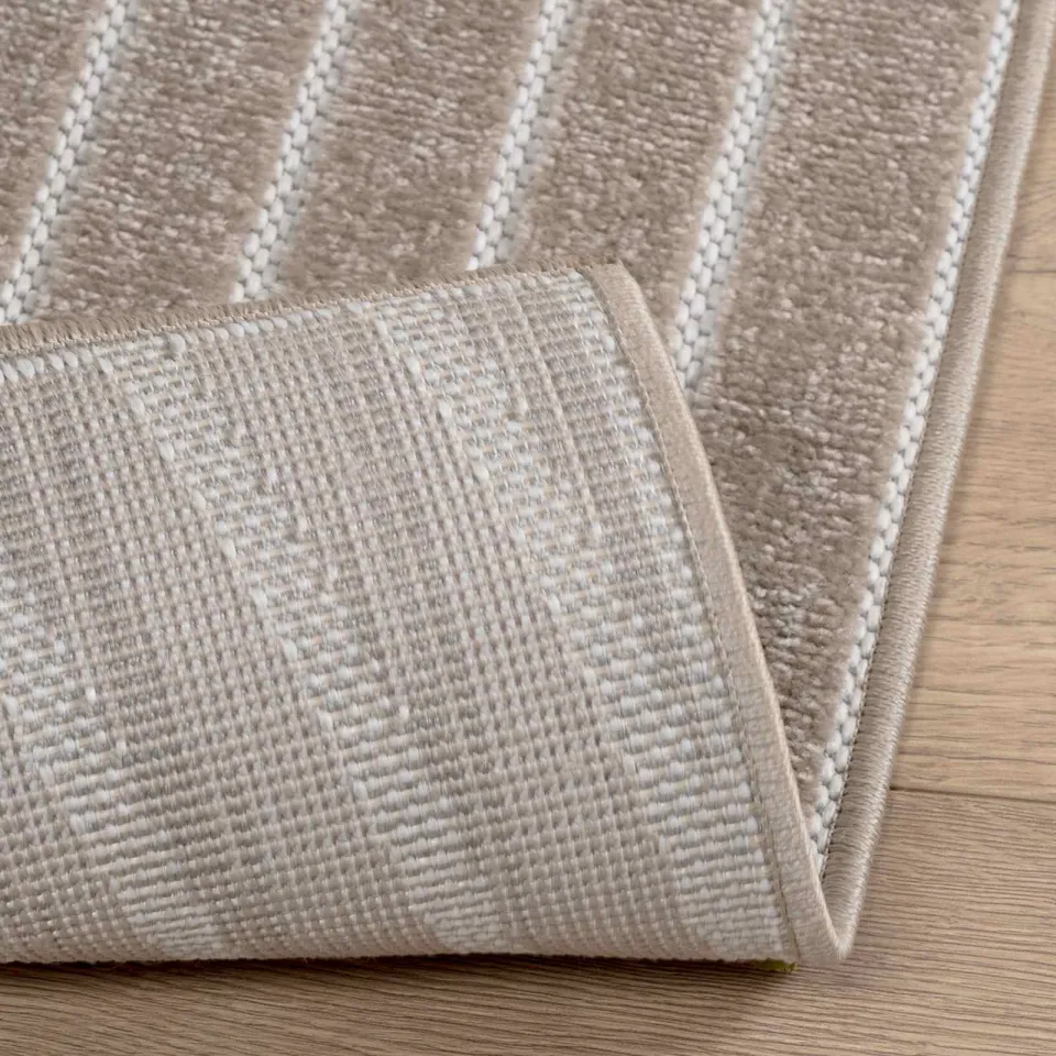 vidaXL Binnen- en buitentapijt PALMERAS Beige 120 x 120 cm Polyester, foto 4