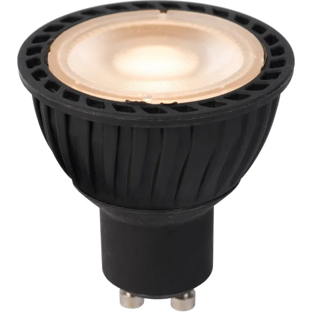 Lucide MR16 - Led lamp - Ø5 cm - LED Dimb. - GU10 - 1x5W 2200K/2700K - 3 StepDim - Zwart