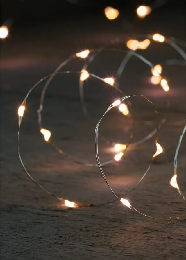 Anna's Collection Anna Collection draadverlichting - zilver- 20 leds- warm wit - 100 cm