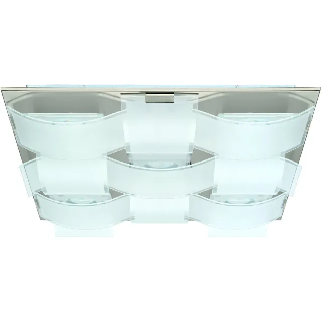 EGLO Guadiano Plafondlamp - GX53 - RVS|Glas - Wit:Grijs