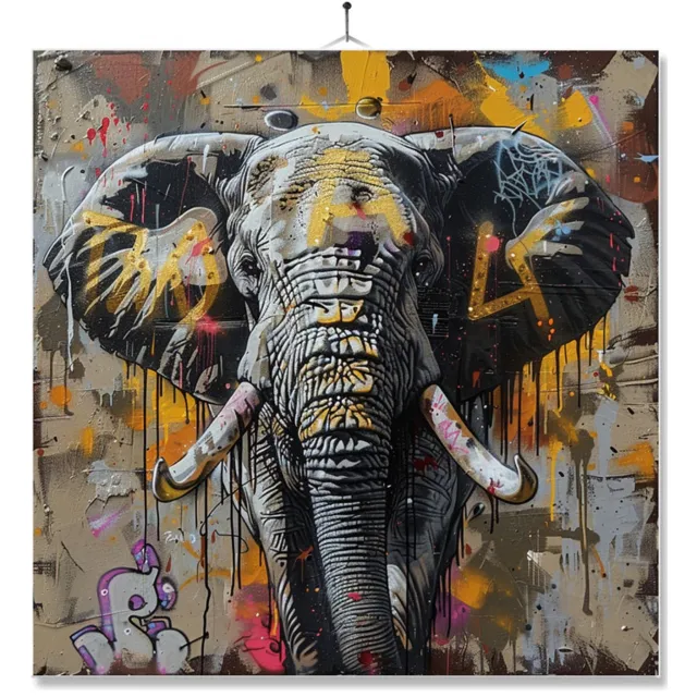 MC Living Tegel Met Opdruk | Geschenk | Art | Kunst | Olifant Ontwerp 2