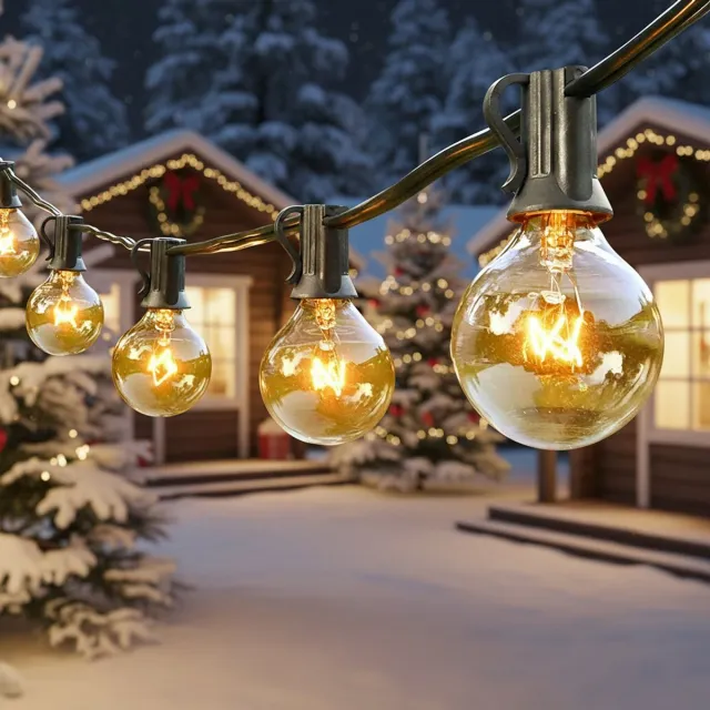 MUPOO G40 Lichtsnoer Voor Buiten - Lichtslinger - 8,2 Meter - 25 + 2 LED - IP44 - Tuin Lampjes Buitenverlichting - Sfeerverlichting Buiten - Voor Veranda Balkon Feestdecoratie
