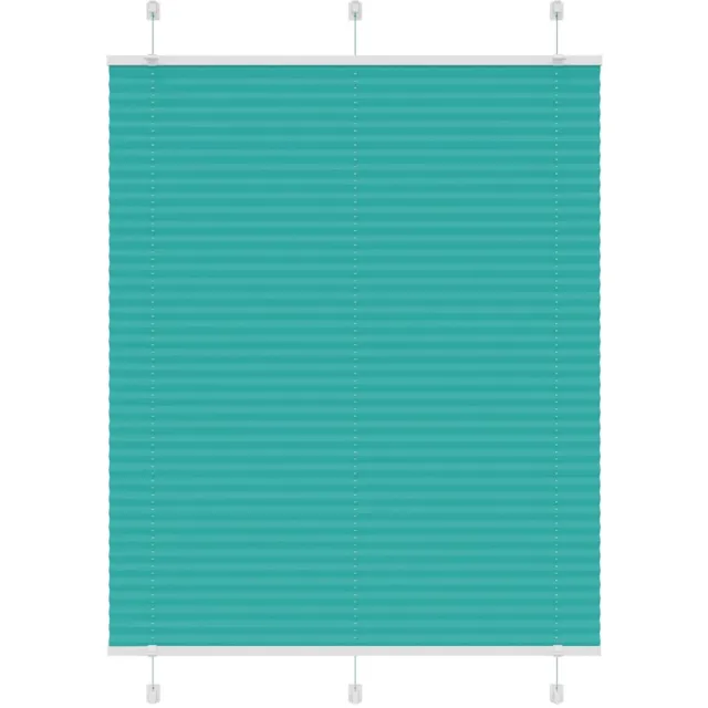 vidaXL Plissé - rolgordijn - 105x150cm - stofbreedte - 104,4cm - petrol - groen petroleumgroen