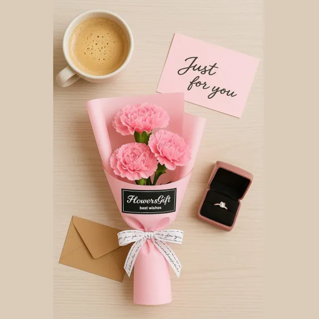 FlowersGift Luxe rozen boeket van zeepbloemen – geurend bloemen cadeau in geschenkdoos – elegante decoratie – ideaal voor verjaardag, Valentijn, Moederdag & bedankje roze roos