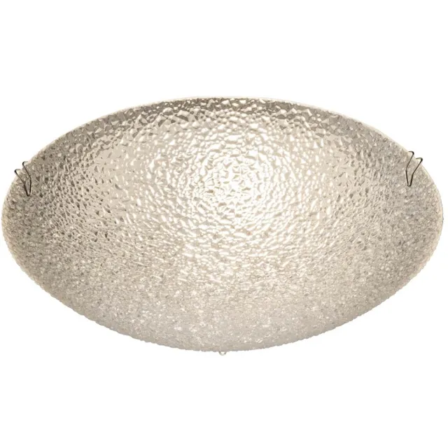 Globo Lighting LED plafondlamp, chroom, matglas, 25 cm, TRIA I Wit