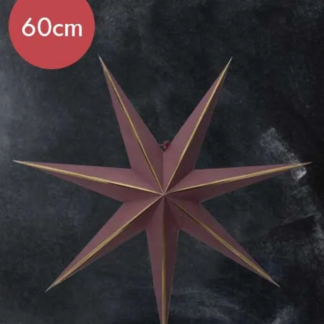 Star Trading Kerstster "lysa" rood - 60cm