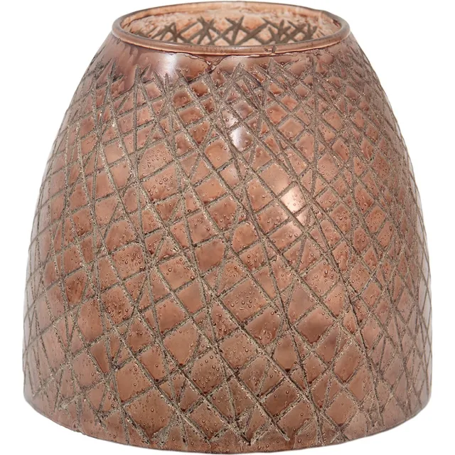 Clayre & Eef Windlicht Ø 20x20 cm Bruin Glas