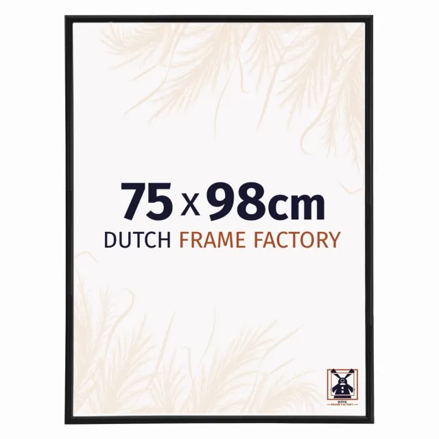Dutch Frame Factory Fotolijst 75x98 cm - Kunststof - Zwart Mat - Angers