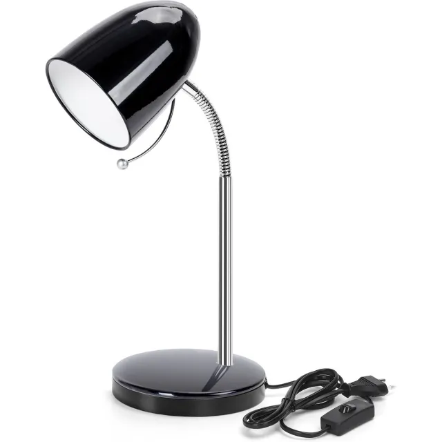 Aigostar 10COL - Bureaulamp - H280mm - E27 Fitting - Verstelbaar - Tafellamp – Ledlamp - Zwart