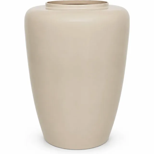 by Mooss Vaas Ø34 x 42 cm - Beige - Hoogglans - Modern - Luxe - Design - Glanzend - Stijlvol - Elegant - Chique - Trendy - Decoratief - Woondecoratie