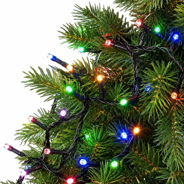 Feeric lights & Christmas Kerstverlichting - 40 LED lampjes - gekleurd licht - 3 m - zwart snoer