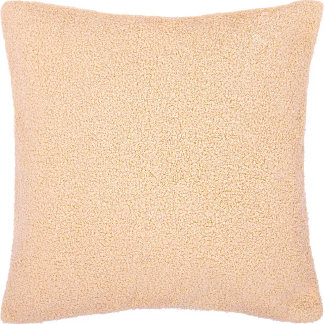 QUVIO Sierkussenhoes - Kussenhoes - Sierkussen 45x45 - Bruine kussens - Sierkussens bruin - Bruine teddy stof - Bruin