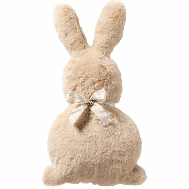 Textino BUNNY - sierkussen 44x25 cm - konijn - Sandshell - bruin Greige
