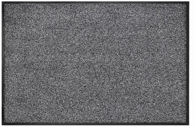 Hamat Eco-Dry Grey 90 x 150 cm - Wasbare Droogloopmat - Schoonloopmat Binnen - Katoen - 30°C Grijs